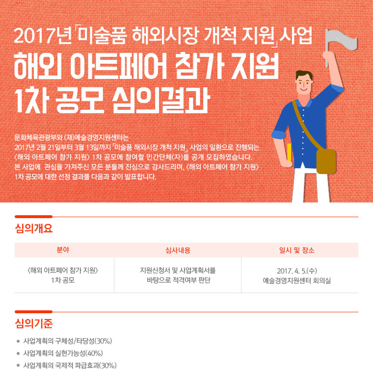 2017년 미술품해외시장개척지원 사업