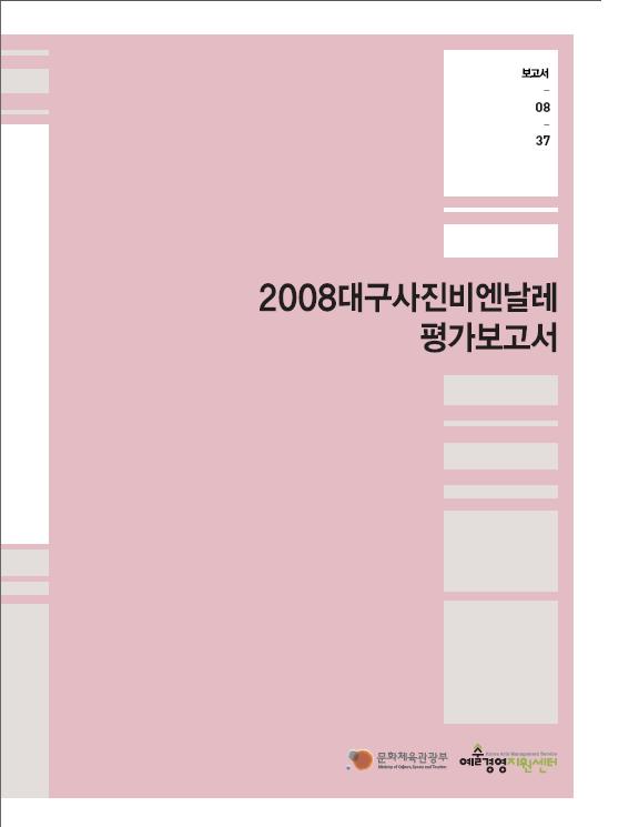 2008대구사진비엔날레 평가보고서 