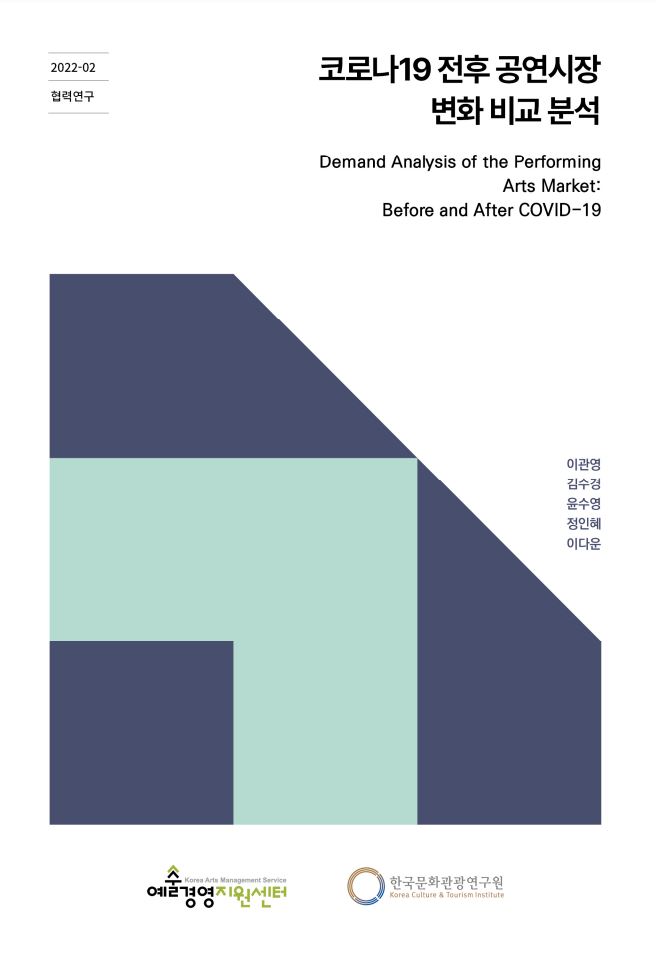 [협력연구] 코로나19 전후 공연시장 변화 비교  분석 
