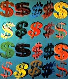 DOLLAR Signs Andy Warhol, 1981